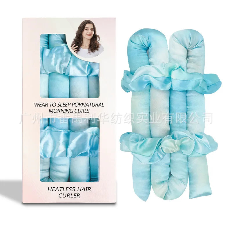 Silklike Pearl Cotton Noheat Curling Iron Set Hair Styling Tools Heatless Curlers for Easy Hair Curly Transformation