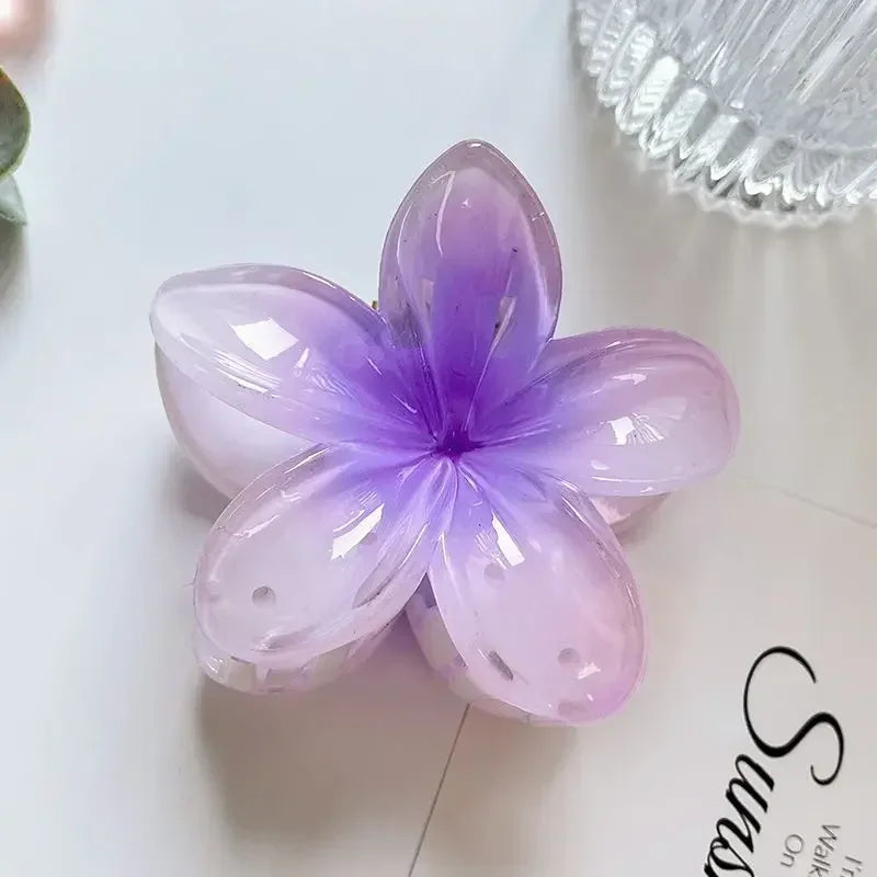 NewFlower Shape Hair Claw Clips for Women Girls Barrette Crab Claw Clip Ponytail Hairpins Bath Beach Headwear Hair Accessories