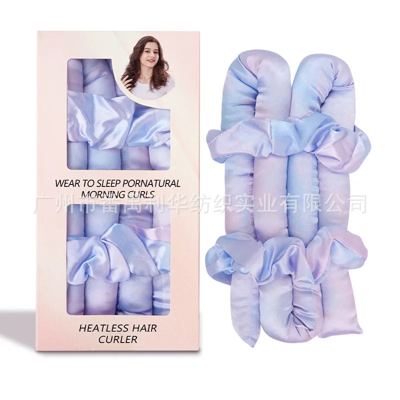 Silklike Pearl Cotton Noheat Curling Iron Set Hair Styling Tools Heatless Curlers for Easy Hair Curly Transformation