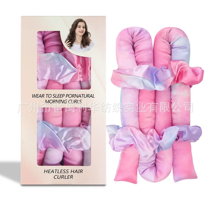 Silklike Pearl Cotton Noheat Curling Iron Set Hair Styling Tools Heatless Curlers for Easy Hair Curly Transformation