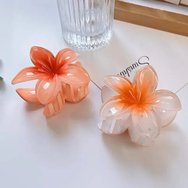 NewFlower Shape Hair Claw Clips for Women Girls Barrette Crab Claw Clip Ponytail Hairpins Bath Beach Headwear Hair Accessories