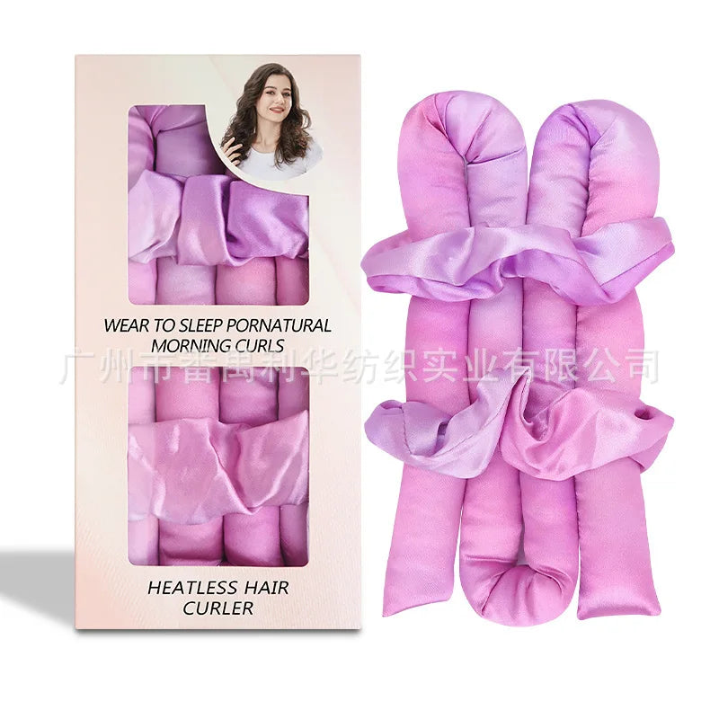 Silklike Pearl Cotton Noheat Curling Iron Set Hair Styling Tools Heatless Curlers for Easy Hair Curly Transformation