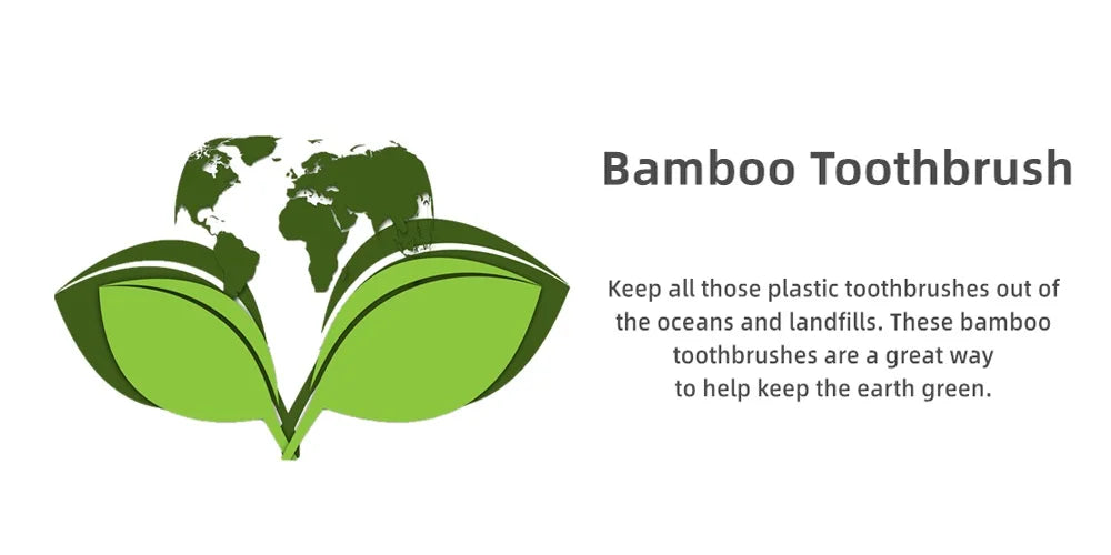 10PCS Biodegradable Bamboo Toothbrush Teeth Colorful Bristle Natural Bamboo Tooth brush Dental Eco Bambou Toothbrushes
