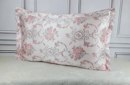 1pc 100% nature mulberry Silk 19 mome charmeuse silk printed pillowcases pillow cases Envelope Closure standard queen king LS005