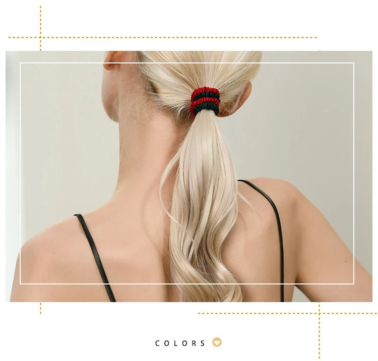 SuyaDream 3pcs/Lot Woman Silk Elastic Hair Loops 19mm 100%Mulberry Silk 1CM Width Silky Hairbands Healthy Smoother Hair Tie