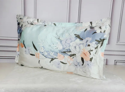 1pc 100% nature mulberry Silk 19 mome charmeuse silk printed pillowcases pillow cases Envelope Closure standard queen king LS005