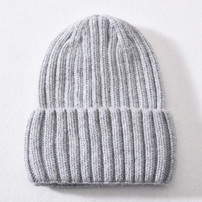 Winter Silk Satin Lined Beanie Hats Women Men Unisex Thick Chunky Cap Striped Warm Soft High Quality Cashmere Knitted Beanie Hat