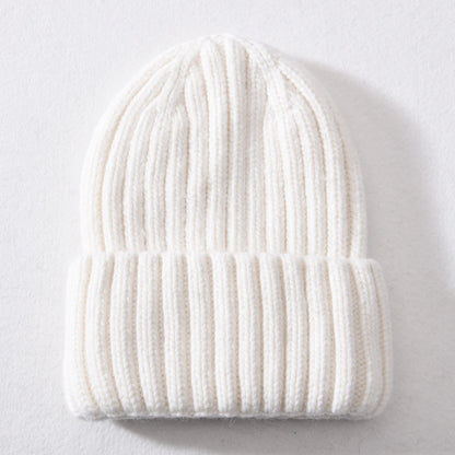 Winter Silk Satin Lined Beanie Hats Women Men Unisex Thick Chunky Cap Striped Warm Soft High Quality Cashmere Knitted Beanie Hat