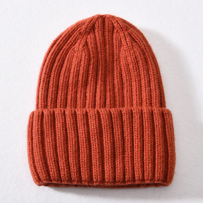 Winter Silk Satin Lined Beanie Hats Women Men Unisex Thick Chunky Cap Striped Warm Soft High Quality Cashmere Knitted Beanie Hat