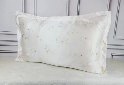 1pc 100% nature mulberry Silk 19 mome charmeuse silk printed pillowcases pillow cases Envelope Closure standard queen king LS005