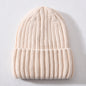 Winter Silk Satin Lined Beanie Hats Women Men Unisex Thick Chunky Cap Striped Warm Soft High Quality Cashmere Knitted Beanie Hat
