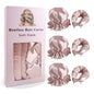 3pc Satin Heatless Curling Rod with Hair Caps, Soft Overnight Curling Rod Headband for Long Hair, DIY Hairstyling Tools