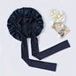 100% Mulberry Silk Sleeping Bonnet for Women Large Sleep Cap with Wide Elastic Tie Band for Curly Dreadlock Braid Hair Care