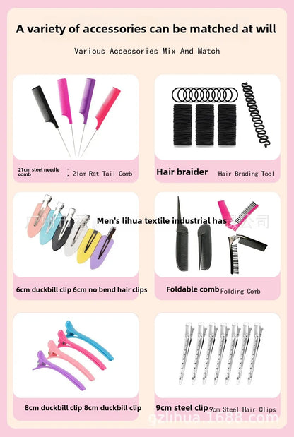 Silklike Pearl Cotton Noheat Curling Iron Set Hair Styling Tools Heatless Curlers for Easy Hair Curly Transformation