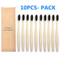 10PCS Biodegradable Bamboo Toothbrush Teeth Colorful Bristle Natural Bamboo Tooth brush Dental Eco Bambou Toothbrushes