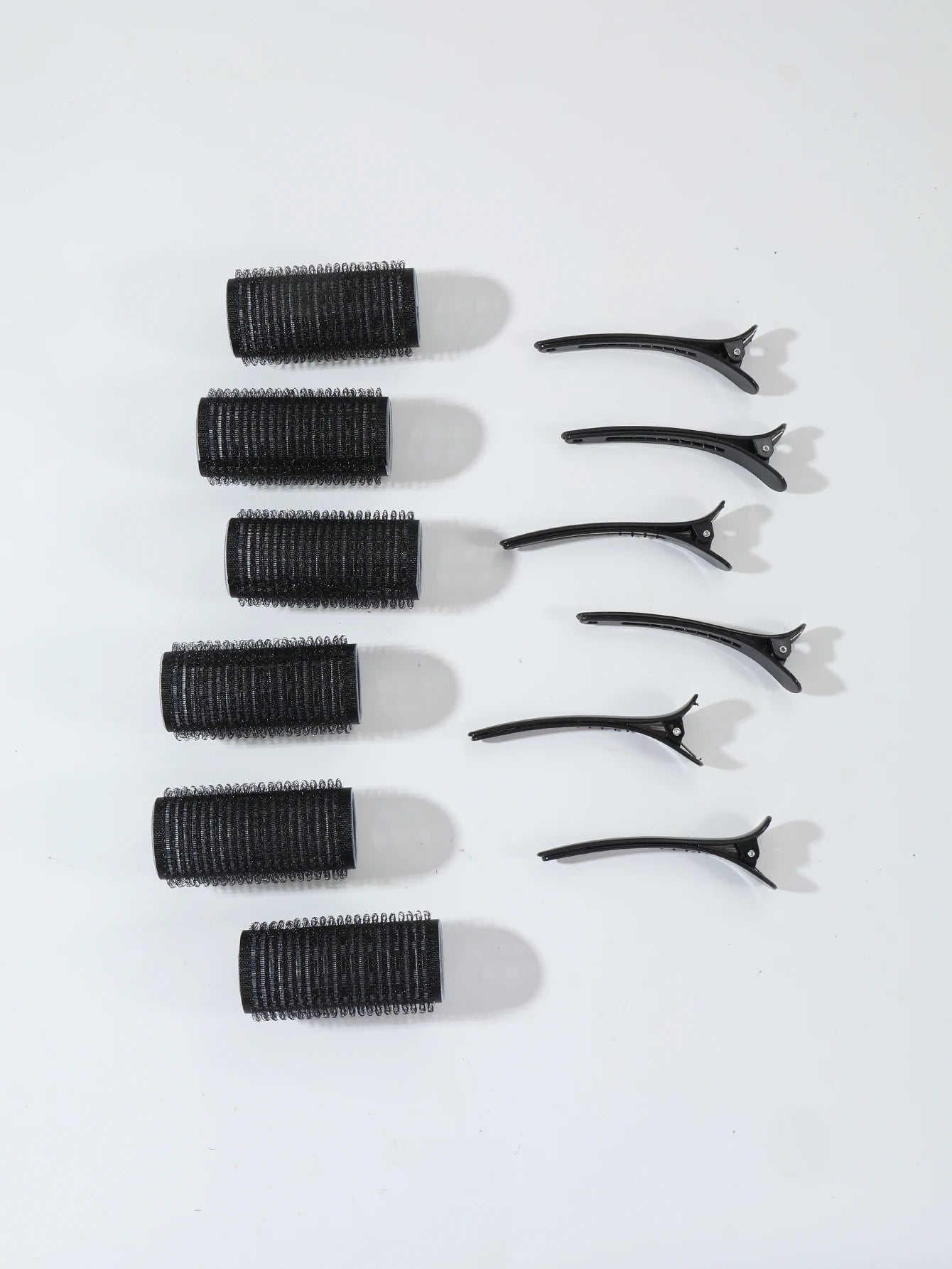 12pcs/set air bar curling iron tube self-adhesive magic roll and bangs hair clip curling styling tool  Special for real hair wig